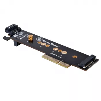 Silverstone SST-ECM28 M.2/SATA adaptérová karta, PCIe 4.0, 1x M-Key, 1x SATA