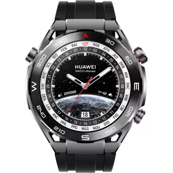 Huawei Watch Ultimate – smartwatch s remienkom – hydrogenovaný nitrilový kaučuk (HNBR) – obvod zápästia: 140–210 mm – displej 3,8 cm (1,5