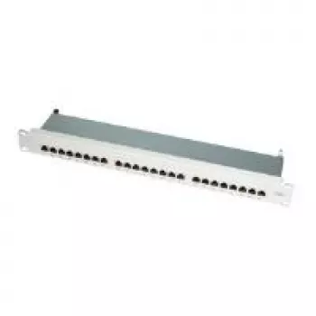 LogiLink - patch panel - RJ-45 X 24 - svetlosivý, RAL 7035 - 1U