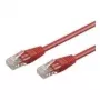 Wentronic Goobay CAT 5e patch kábel, U/UTP, červený, 1 m - CCA medená zmes (68344)