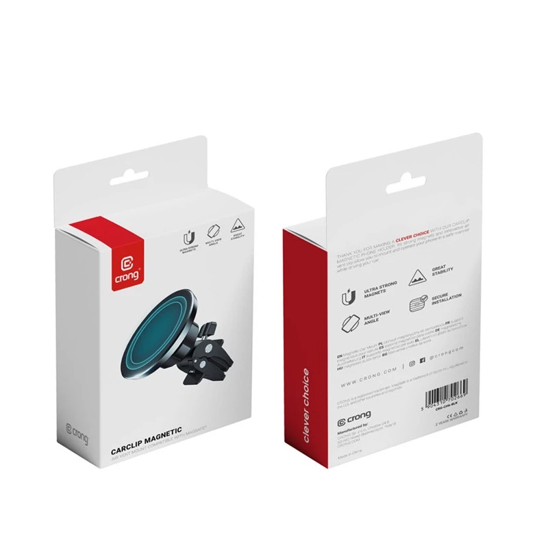 Magnetický MagSafe držiak do auta Crong CRG-CH6-BLK pre iPhone 12 a novší