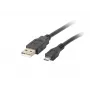 Lanberg CA-USBM-10CC-0010-BK USB kábel USB 2.0 1 m Micro-USB B USB A čierny