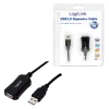 LogiLink USB 2.0 predlžovací kábel - 5,0 m USB kábel 5 m USB A