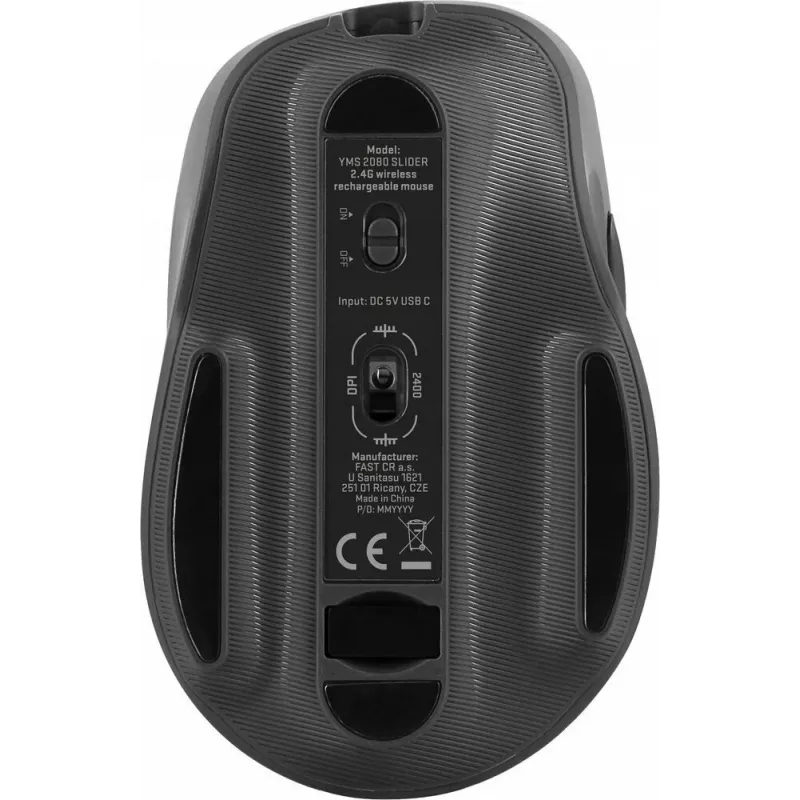 Bezdrôtová myš YENKEE YMS 2080GY SLIDER 2,4 GHz