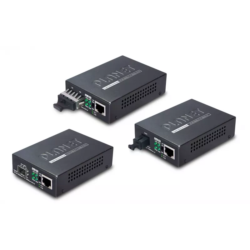 PLANET GT805A sieťový mediakonvertor 1000 Mbit/s multimode čierna