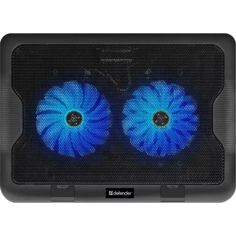 Chladiaci podložka pod notebook DEFENDER NS-503 pre notebooky do 43,2 cm (17 palcov), 2 ventilátory, napájaná cez USB, čierna