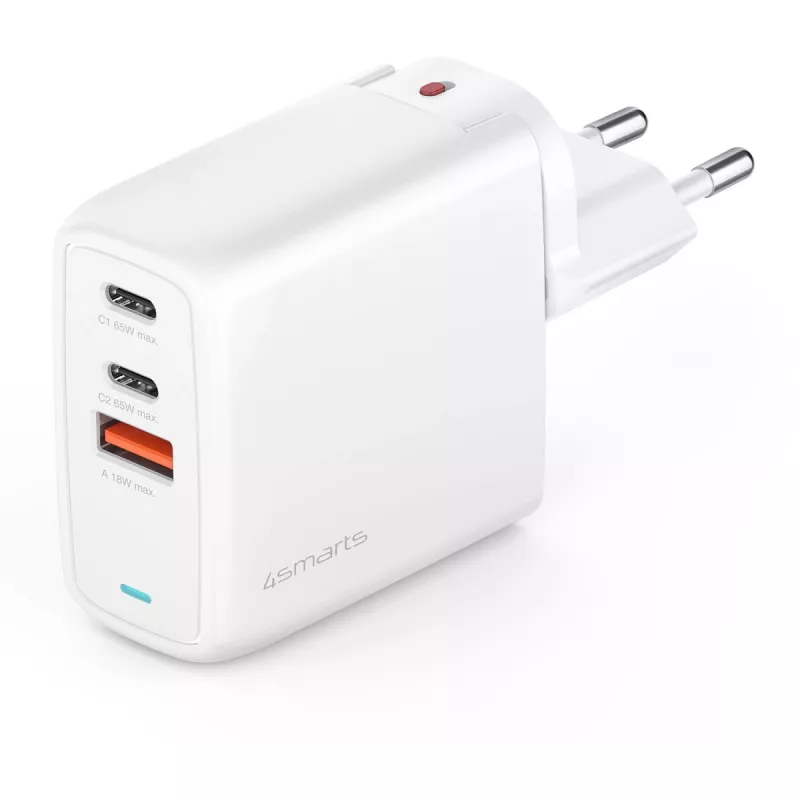Nabíjačka Indoor 4smarts GaN Flex Universal biela