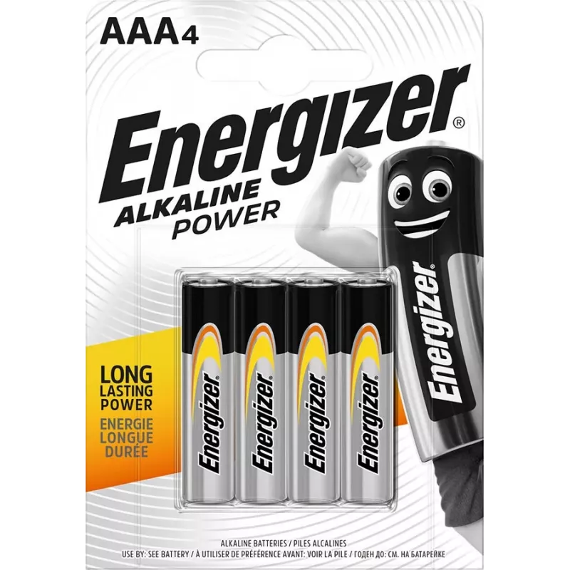 ENERGIZER BATÉRIA ALKALINE POWER AAA LR03 4 KUSY
