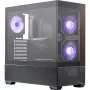 Cooler Master Elite 690 PC skriňa, Midi-Tower, ATX, temperované sklo - 4x ARGB ventilátor, drevo, čierna
