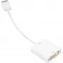 DisplayPort na DVI adaptérový kábel Sharkoon 0,15 m biely — DisplayPort 1.2 na DVI