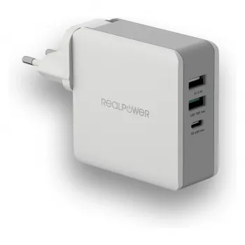 RealPower nabíjačka DeskCharge-65 Travel 65W