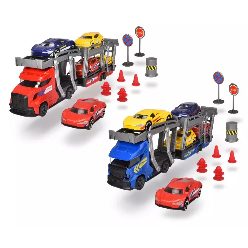 Mechanická hračka sada Dickie City Set 203745012 s vozidlami a príslušenstvom
