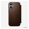 Folio puzdro na telefón Nomad NM014209858 pre Apple iPhone 17, 16 cm (6,3 palcov), hnedé, 4 priehradky na karty