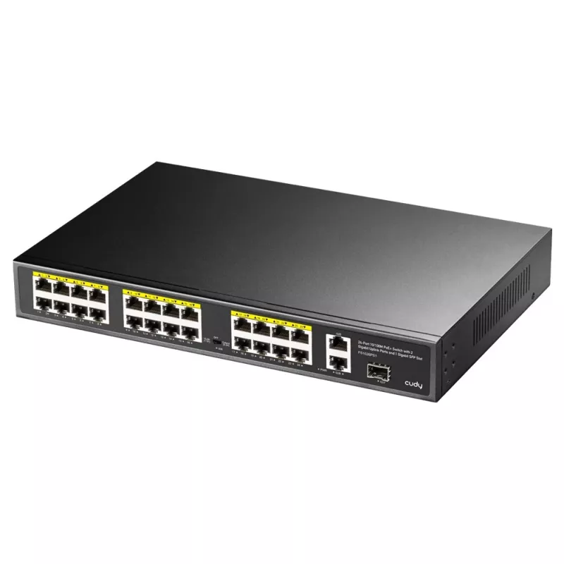 Neupravovaný switch Cudy FS1026PS1 24 portov Gigabit Ethernet PoE