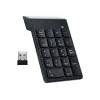 Gembird KPD-W-02 bezdrôtová numerická klávesnica, 2,4 GHz, USB, 18 klávesov, čierna