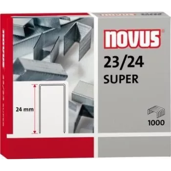Spony NOVUS 23/24, pásiky s 1.000 sponami pre kompatibilné zošívačky