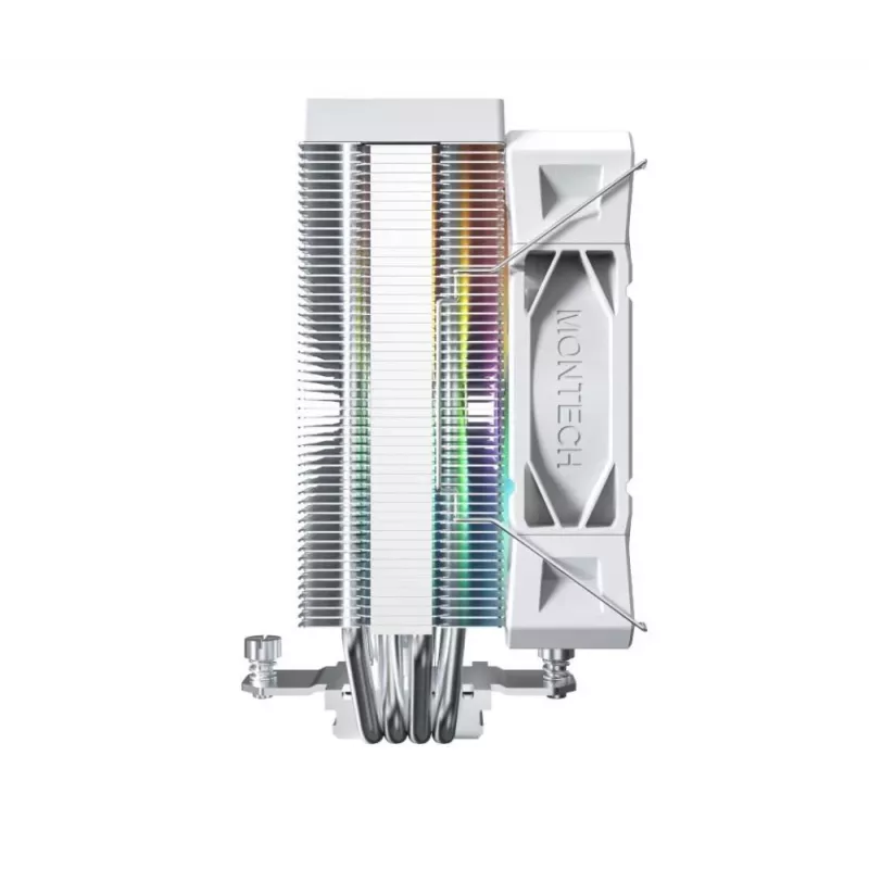 Montech NX400 White ARGB vzduchový chladič CPU, 120 mm, multi-socket, biely