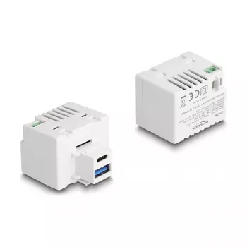 DeLOCK Keystone modul USB Type-A USB Type-C PD 20W biela