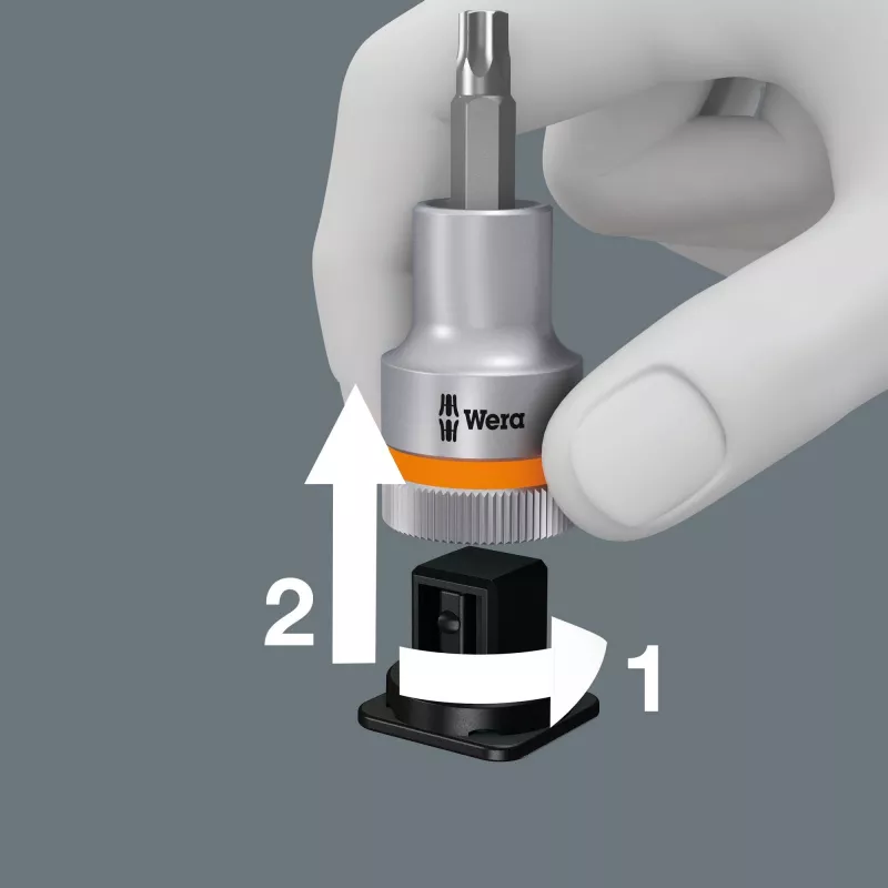 Wera 8767 C TORX HF 3 Zyklop 1/2 palca TORX Bit Nástrčný kľúč sada, 9-dielna
