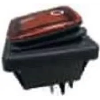 BACHMANN 924.178 kolískový vypínač čierny/červený séria 3627, osvetlený, 2p. (924178)