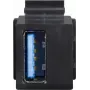 Keystone modul konektor samec USB-A 3.0 konektor samica na USB-A 3.0 konektor samica, LogiLink® [NK0015B] (NK0015B)