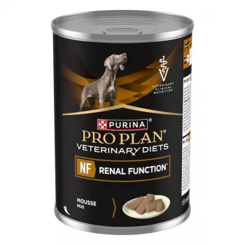 Mokré krmivo pre psov PURINA Pro Plan Veterinary Diets NF Renal Function terapeutické, bravčové, 400 g konzerva
