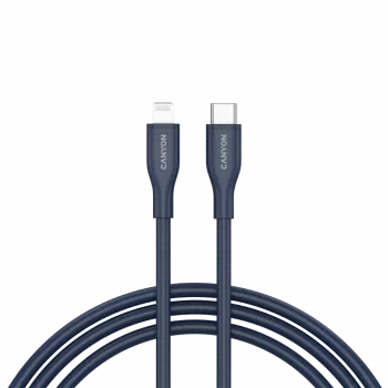 USB-C na Lightning kábel CANYON CLNM60 60W MFi 1 m silikónový modrý