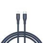 USB-C na Lightning kábel CANYON CLNM60 60W MFi 1 m silikónový modrý