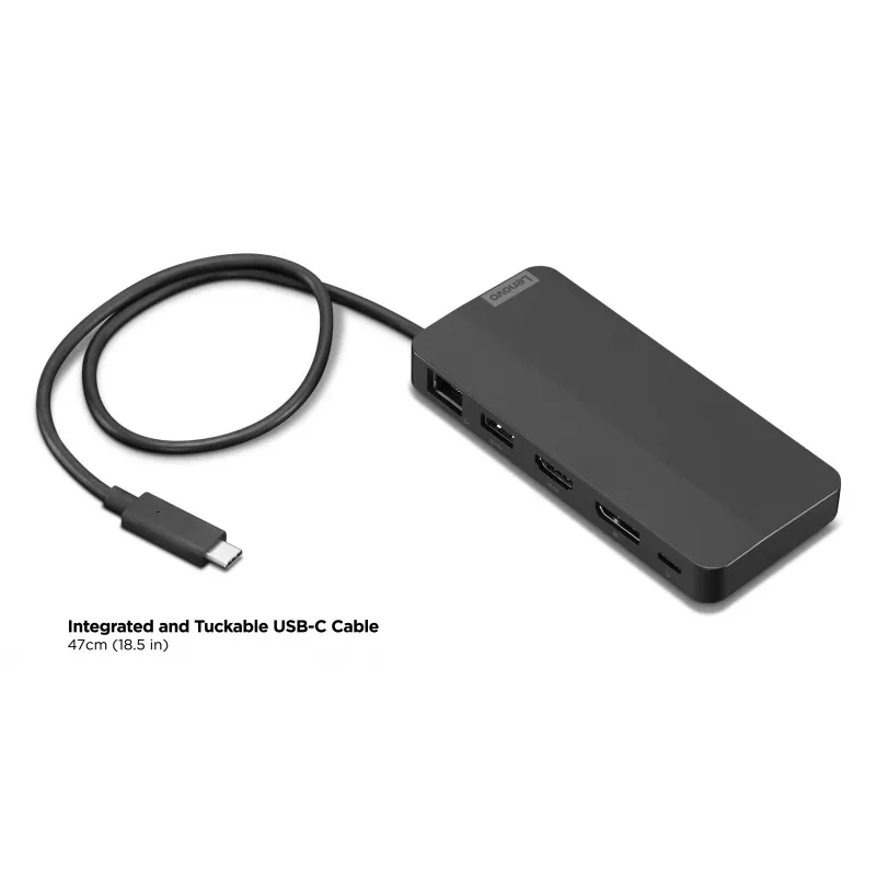 Lenovo 40B90100EU dokovacia stanica/port replikátor pre notebook káblová USB 3.2 Gen 1 (3.1 Gen 1) Type-C čierna
