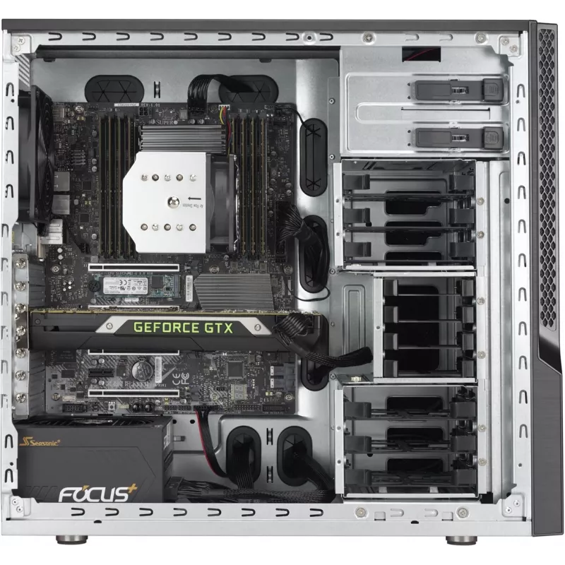 Počítačová skriňa Supermicro SuperChassis GS5A-754K Midi Tower čierna, sivá