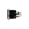 DimasTech PD220 vandalizmu odolný 25 mm tlačidlo Blackline Dot RGB