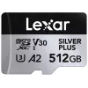 Flash pamäť Lexar 512 GB UHS-I microSDXC SILVER PLUS