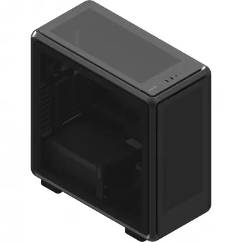 PC Midi Tower Cooler Master MasterFrame 600 Mesh — čierna, podporuje ATX/EATX, 2x200 mm predné ventilátory, podpora predných/bočných ventilátorov, 2x 3,5-palcové + 3x 2,5-palcové pozície