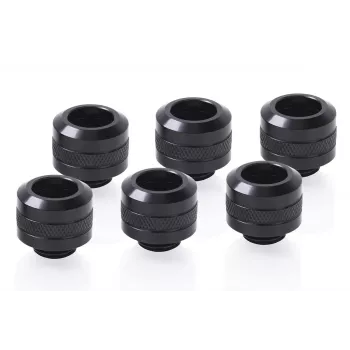 Sada fitingov Alphacool 17475 — mosadzné fitingy, čierne, Ø 22 mm, V 20 mm