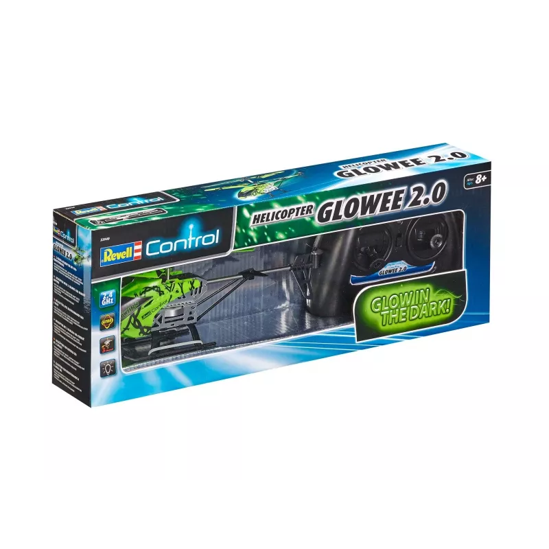 Vrtuľník REVELL Revell GLOWEE 2.0 s gyroskopom, LiPo 250 mAh, pre deti od 8 rokov