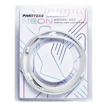 LED pásik PHANTEKS PH-NELEDKT_CMBO_WT01 — univerzálny 400 mm, biely, 5 V, 4,2 W (2 ks)