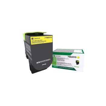 Tonerová kazeta Lexmark 71B20Y0 2300 strán žltá