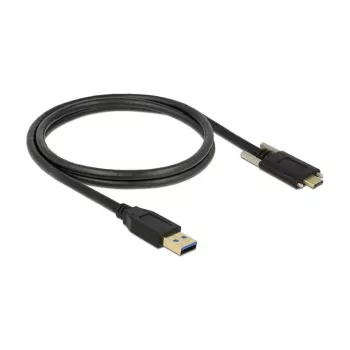 DeLOCK 83718 USB kábel USB 3.2 Gen 2 1m USB A USB C čierna