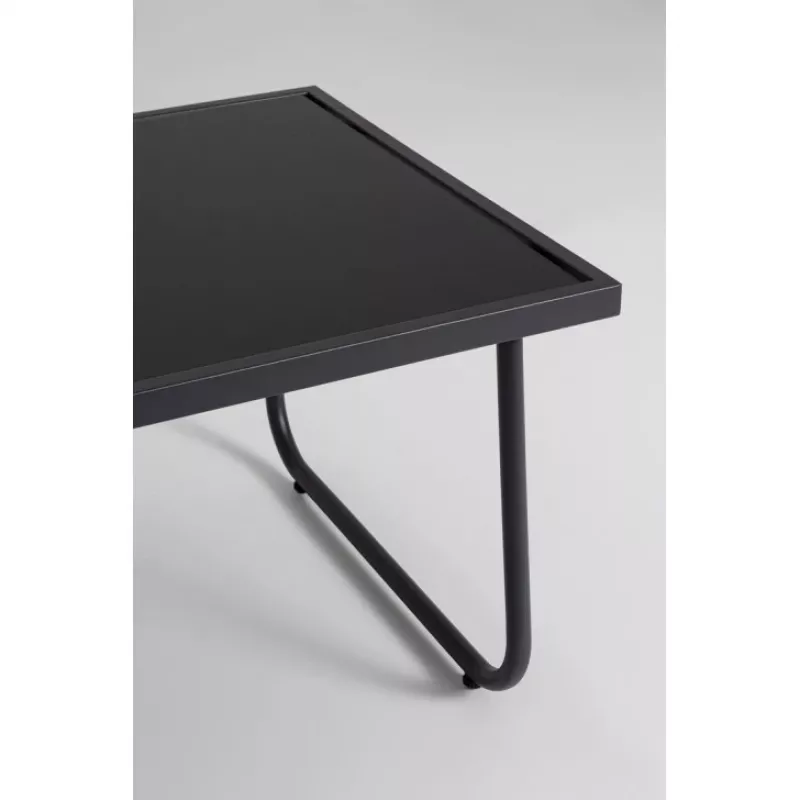 Extralink BLACK FOREST ZÁHRADNÁ SÚPRAVA TEXTILNÉ DVE STOLIČKY + LEŽADLO + SKLÁPACÍ STÔL ČIERNA L-0358 Outdoorová súprava