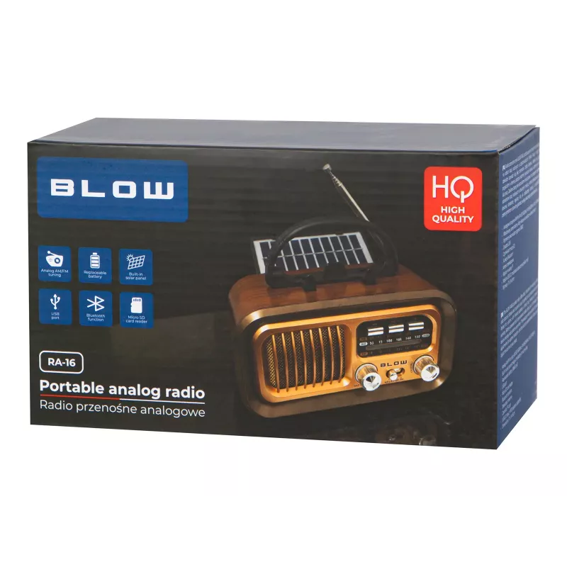 Prenosné analógové AM/FM rádio RA16 Solar