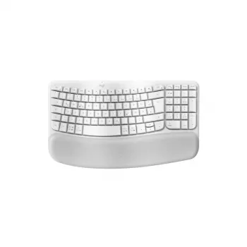 Logitech Wave Keys klávesnica kancelárska RF Wireless Bluetooth QWERTZ nemecká biela