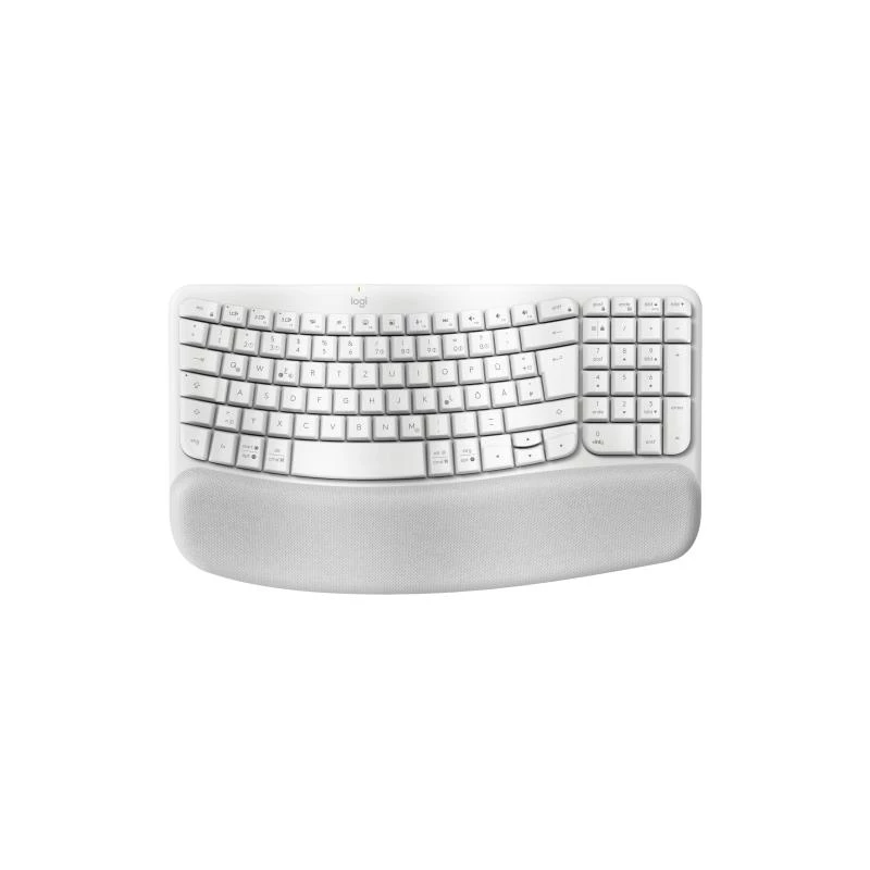 Logitech Wave Keys klávesnica kancelárska RF Wireless Bluetooth QWERTZ nemecká biela