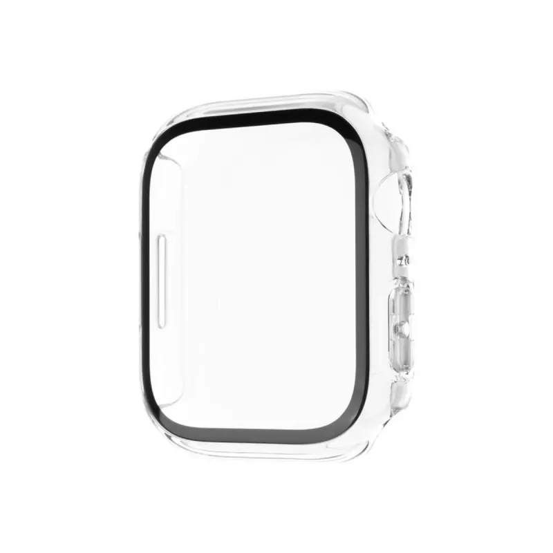 Ochranné puzdro FIXED Fixed Pure pre Apple Watch 46mm transparentné s tvrdeným sklom