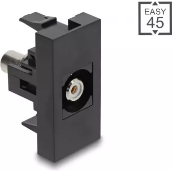 DELOCK audio adaptér Cinch konektor samica (RCA) na Cinch konektor samica (RCA), 45° uhol, biely, model 90958
