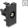 DELOCK audio adaptér Cinch konektor samica (RCA) na Cinch konektor samica (RCA), 45° uhol, biely, model 90958