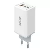 SAVIO LA-07 GaN 65W napájací zdroj, USB, QC4.0+, PD 3.0, biely