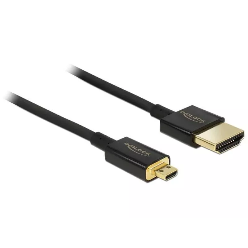 HDMI kábel DeLOCK HDMI-A/HDMI Micro-D 2m