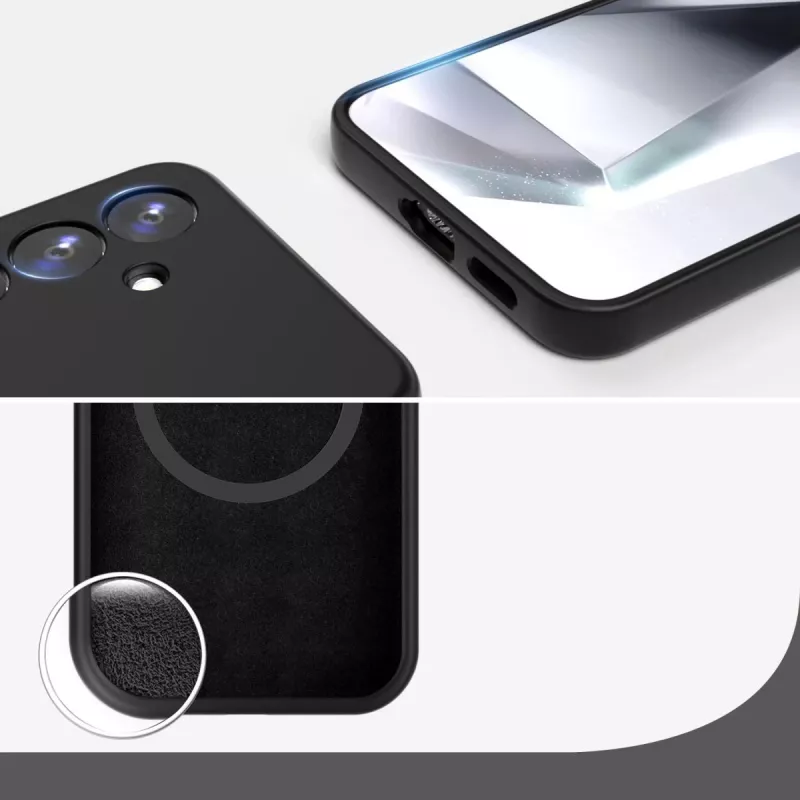 4smarts Silicone Case Cupertino 541337 puzdro pre Samsung Galaxy A56, čierne
