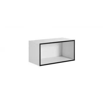 Otvorená úložná skriňa Cama ROCO RO4 75/37/37 biela/čierna
