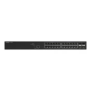 Managed LANCOM GS-3628XP switch, 24× 2,5G RJ-45 portov, PoE, L2/L3, 1U racková montáž